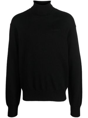 Off-White roll-neck wool jumper - Black