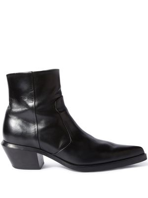 Off-White Runway Texan pointed-toe boots - Black