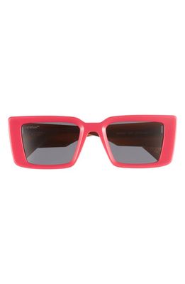 Off-White Savannah 53mm Square Sunglasses in Cherry Dark Grey