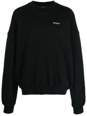 Off-White Scratch Arrow-print cotton sweatshirt - Black