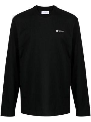 Off-White Scratch Tab Skate cotton T-shirt - Black