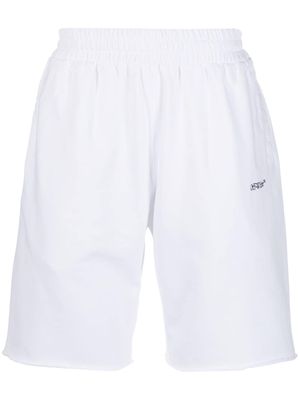 Off-White Scribble Diag print track shorts