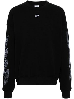 Off-White Scribble Diag Skate sweatshirt - Black