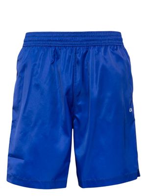 Off-White Scribble Diags-print elasticated swim shorts - Blue