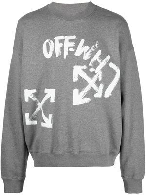 Off-White Script logo sweatshirt - Grey