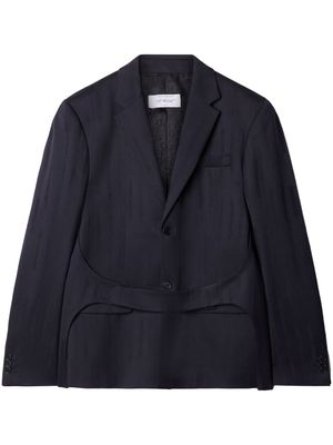Off-White Shibori jacquard belted blazer - Black