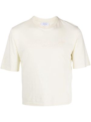 Off-White short-sleeve cotton T-shirt - Neutrals