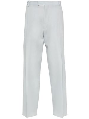 Off-White side-stripe virgin wool tailored trousers - Blue