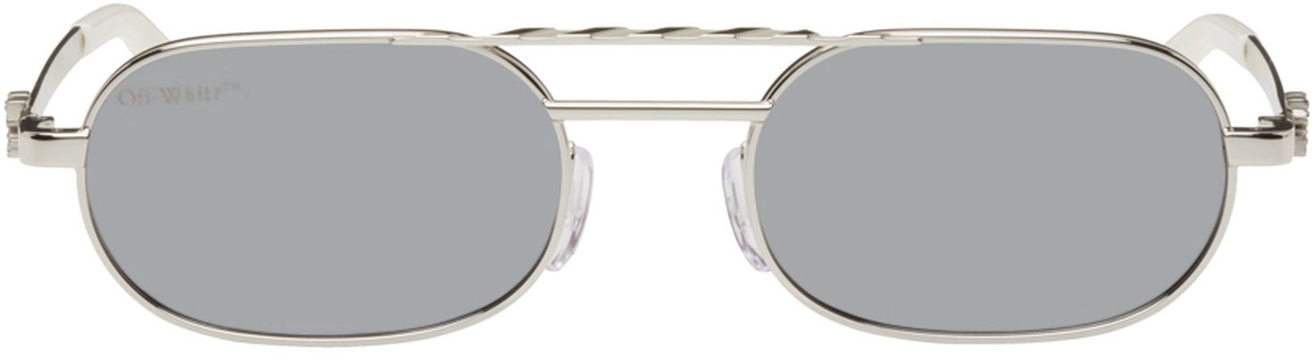 Off-White Silver Baltimore Sunglasses