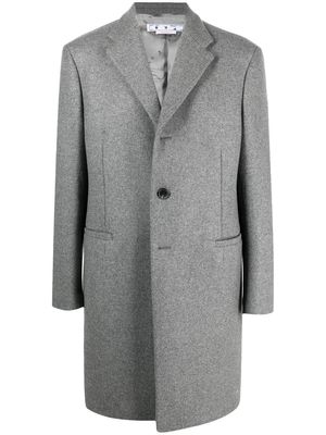 Off-White single-breasted tailored coat - Grey