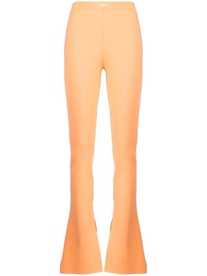 Off-White Sleek flared trousers - Orange
