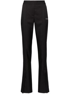 Off-White slitted twill trousers - 1010 BLACK BLACK