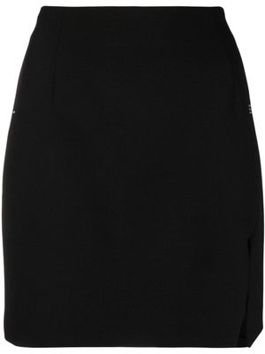 Off-White slogan-print miniskirt - Black