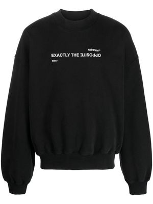 Off-White slogan-print sweatshirt - Black