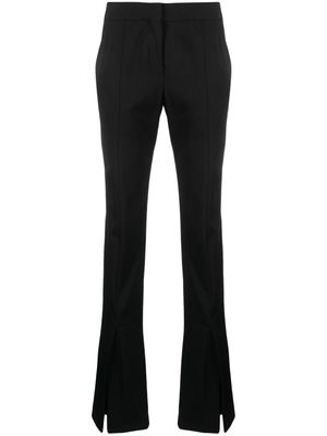 Off-White split-hem straight-leg trousers - Black