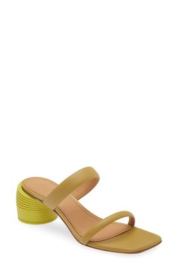 Off-White Spring Sandal in Chartreuse