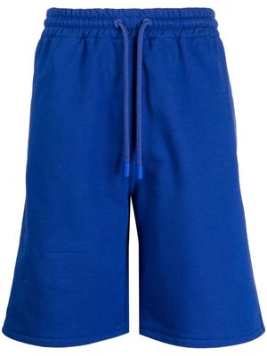 Off-White Stitch Diag cotton track shorts - Blue