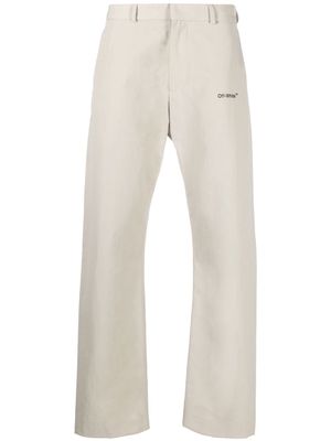 Off-White straight-leg chino trousers - Neutrals