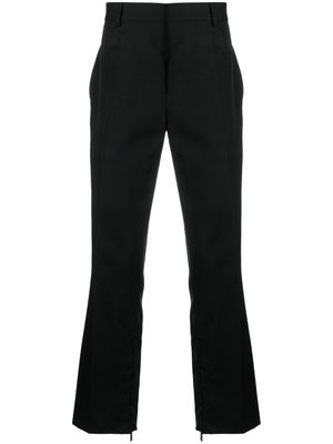 Off-White straight-leg wool trousers - Black