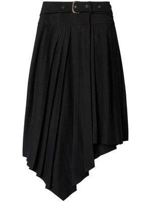 Off-White Tech Drill pleated asymmetric skirt - Black