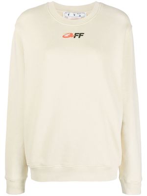 Off-White The Opposite logo-print sweatshirt - Neutrals