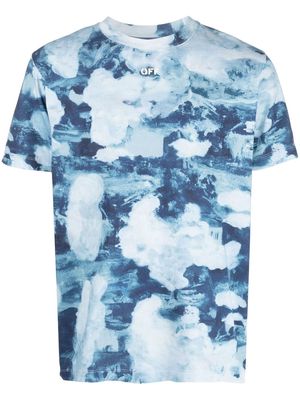 Off-White tie-dye cotton T-shirt - Blue