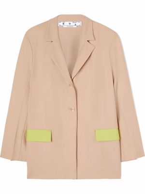 Off-White Tomboy single-breasted jacket - Neutrals