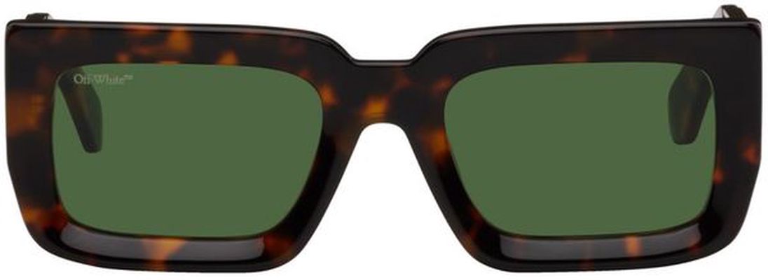 Off-White Tortoiseshell Boston Sunglasses
