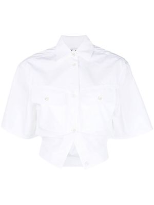 Off-White Toybox cinched cropped shirt