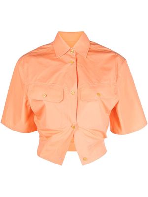 Off-White Toybox cropped shirt - Orange