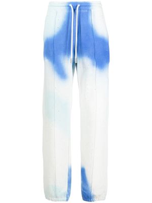 Off-White two-tone cotton track pants - Blue