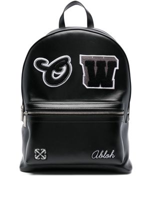 Off-White Varsity-patches backpack - Black