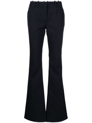 Off-White virgin wool flared trousers - Blue