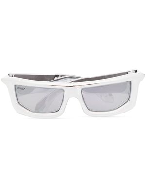 Off-White Volcanite square-frame sunglasses - Silver