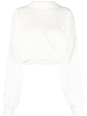 Off-White Vortix Cor cropped sweatshirt - Neutrals