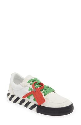 Off-White Vulcanized Low Top Sneaker in White Green