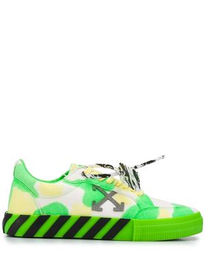Off-White Vulcanized tie-dye sneakers - 5555 GREEN YELLOW GREEN