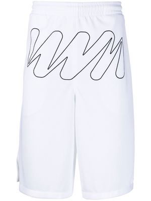 OFF-WHITE wave-detail shorts