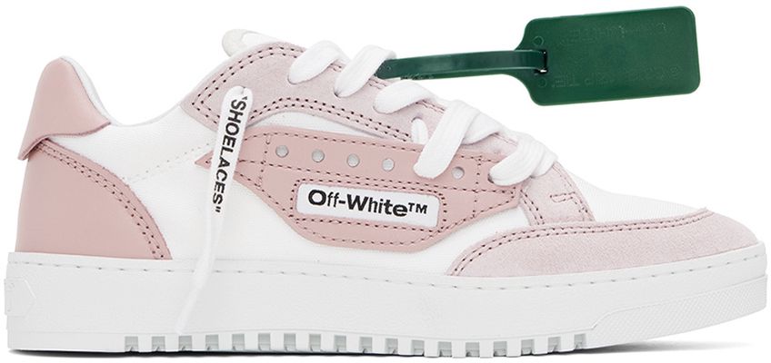 Off-White White & Pink 5.0 Sneakers