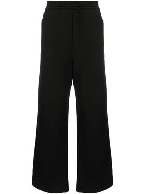 Off-White wide-leg cotton track pants - Black