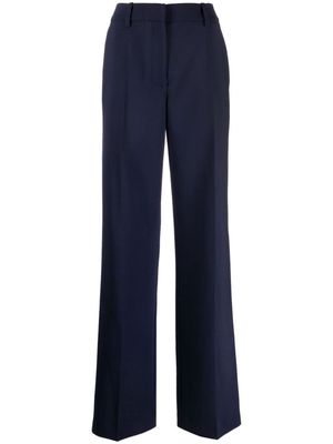 Off-White wide-leg virgin-wool-blend trousers - Blue