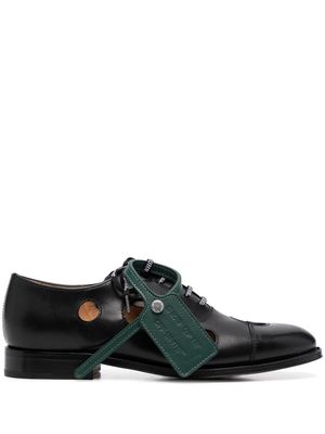 Off-White x Church's Meteor-holes leather Oxford shoes - Black