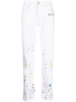 Off-White X Marais Splatter slim jeans