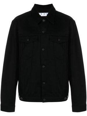 Off-White x Neen embroidered denim jacket - Black