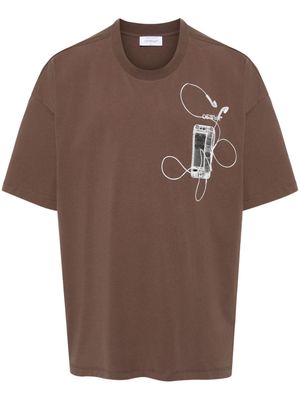 Off-White Xray Arrows-print T-shirt - Brown
