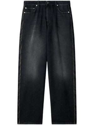 Off-White zip-trim loose-fit jeans - Black