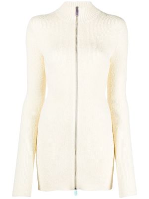 Off-White zip-up knitted dress