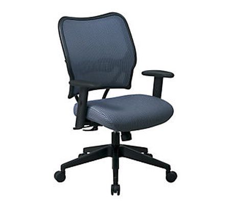 Office Star Products Deluxe Chair in Blue Mist