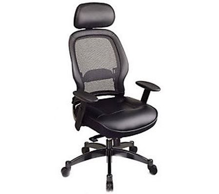 Office Star Products Professional Black Mesh Ba k Chair