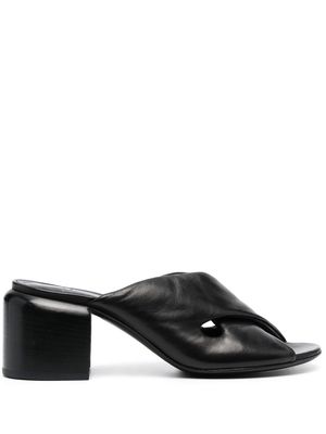 Officine Creative 65mm open-toe leather mules - Black